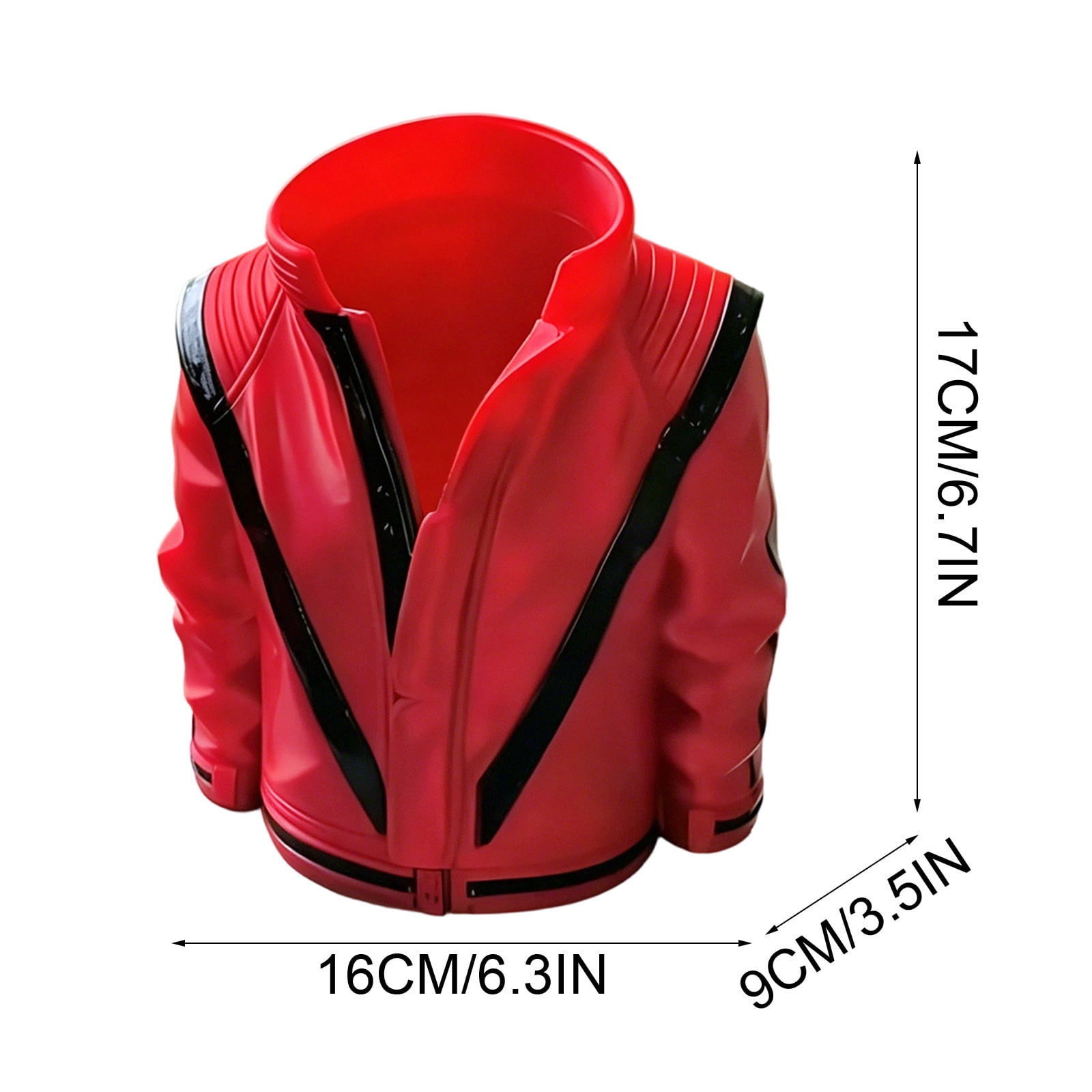 Michael Jacket Design Popcorn Bucket Collectible Cup Classic Red