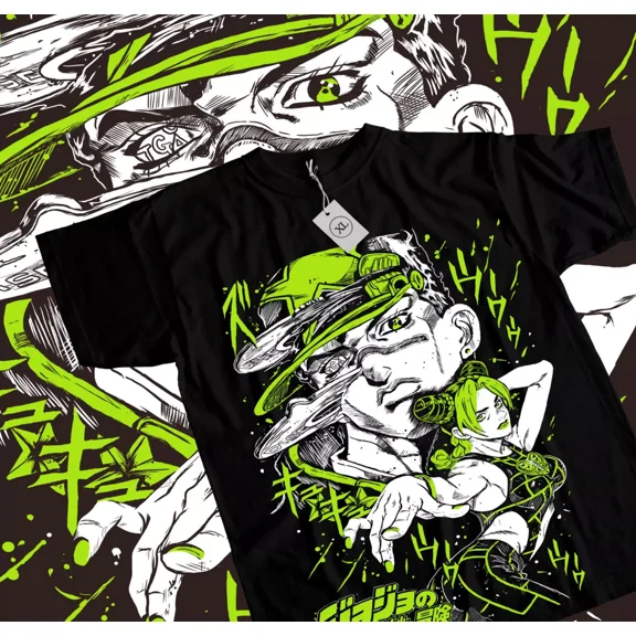 RARE JoJo's Bizarre T-Shirt Adventure JoJo Anime Manga Jolyne Jotaro Unisex XS - 5XL