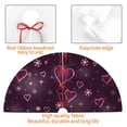 thumbnail image 4 of KLL 36" Christmas Tree Skirt Snowflakes and Hearts Xmas Tree Skirts Mat for New Year Xmas Holiday Party Indoor Outdoor Home Decoration, 4 of 7