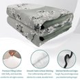 thumbnail image 4 of Quilts Twin XL Size Bedding Set, Plum Flowers Branch Lightweight Quilted Comforter, Cherry Blossom Ombre Green Moon Night Soft Bedspread Coverlet with Pillow Covers for All Season, 68" x 98", 4 of 9