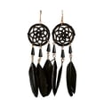 thumbnail image 2 of Qarigey Pendientes bohemios colgantes largos 1 par hermoso con diseño de atrapasueños cómodo para mujeres niñas negro Type3 NO3, 2 of 6
