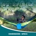 thumbnail image 3 of Bliss Hammocks Hammock in a Bag with Mosquito Net and Tree Straps, 350 Lb Cap, Mermaid, 3 of 15