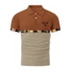 thumbnail image 5 of Blusa y camisa de manga corta con cuello vuelto para hombre, blusa de manga larga con solapa y botones estampados, blusa de poliéster para hombre, 5 of 5