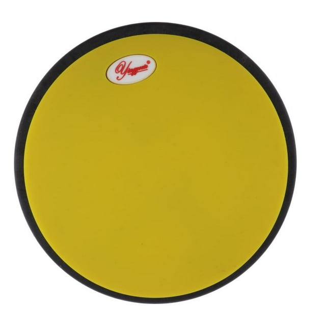 Pads de práctica redondos para batería, 10 pulgadas, tamaño 10, para principiantes Amarillo