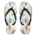 thumbnail image 2 of iauyy Unisex Printed Flip Flop Sandals - Lightweight Non-Slip Beach Shoes,Giraffe, 2 of 8
