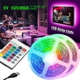 thumbnail image 1 of Luces LED RGB12 por metro, luz larga con Bluetooth inteligente con barra de luz suave autoadhesiva, iluminación de ambiente de fondo, 1 of 5