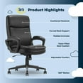 thumbnail image 3 of Serta Comfort Ergo Executive Office Chair Ergonomic with Black Bonded Leather, 3 of 8
