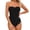 Z-Black299, variant on Women's One-Piece Swimsuit Sweetheart Neck Backless Adjustable Removable Straps For Resort And Beachwear Trendy Female Swimwear