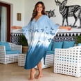 thumbnail image 4 of DISNIMO Butterfly Print Kaftan Dress for Women V Neck Cover Ups Caftan Dresses Plus Size Batwing Sleeve Swimsuit Coverups Women's Long Cover Up for Bathing Suit, 4 of 7