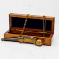 thumbnail image 2 of Nagina International Boatswain's Brass Crafted Bosun's Pipe Whistle With Chain & Handcrafted Rosewood Anchor Inlayed Case | Pirate's Decor Collection | Maritime Decor (Brass Antique W/Box), 2 of 9