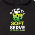 thumbnail image 3 of Instant Message - If You Want Soft Serve Pickleball - Men's Pullover Hooded Fleece Sweatshirt, 3 of 6
