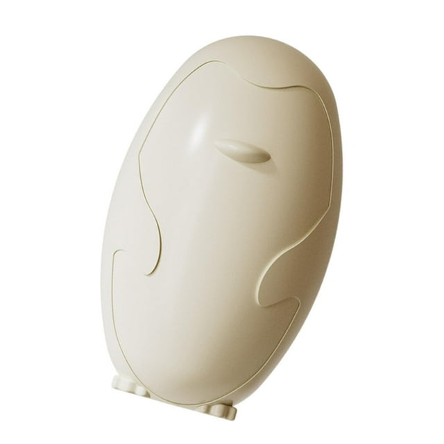 Bolígrafo quitapelusas reutilizable con forma de pingüino, lavable y pegajoso. Beige