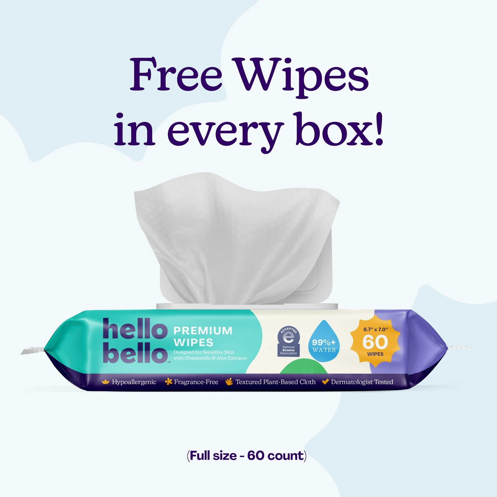 Hello Bello Premium  Babies Diapers Club Box with Bonus Wipes - Size 1, 82 Count