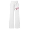 thumbnail image 4 of Gelikeya Cute Bow Sweatpants for Girls Cute High Elastic Waist Pants Cute Bowknot Preppy Clothes Valentines Day Gifts, Pink & 12-13 Years, 4 of 9