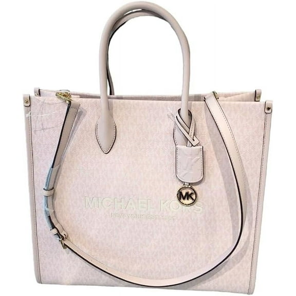 Michael Kors by Mirella Women's PVC Leather Tote Handbag, Light Powder Blush
