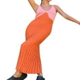 thumbnail image 1 of Femmes Bodycon Sans Manches Tricoté Robe Cravate Colorant Été Gradient Mini Robe Slim Fit Débardeur Partie Streetwear Bleu S, 1 of 7