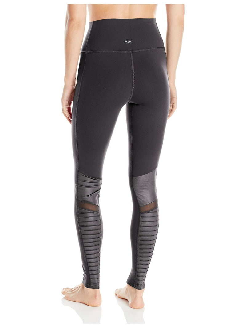 ヨガ・ピラティス aloyoga High Waist Moto Leggings 7/8 High-Waist Moto Legging - Black | ALO