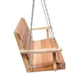 thumbnail image 4 of All Things Cedar PS60 Handcrafted Natural Cedar 5 Foot Wooden Porch Swing, 4 of 4
