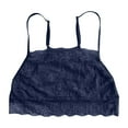thumbnail image 4 of Tank Top For Women Summer Solid Color Lace Crop Camisole Vest T-shirts Holiday Wear,Blue,S, 4 of 5