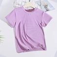 thumbnail image 2 of Tank Top Set for Girls, Solid Color Bubble Ruffle Trim Round Neck and Shorts 2-Piece Summer Casual Outfit for Kids, 2 of 5