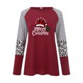 thumbnail image 5 of Christmas Long Sleeve Shirts for Women Merry Christmas Print T Shirt Xmas Leopard Tree T-shirt Holiday Graphic Tee Tops, 5 of 5