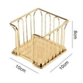 thumbnail image 5 of Note Box, Creative Metal Note Box Stationery Box Home Office Desktop Storage Basket Pen Holder Organizer Decoration, 5 of 5