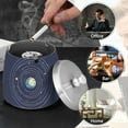 thumbnail image 4 of Yayeee Ashtray with Lid for Cigarette Smokeless Stainless Steel Home Ash Holder, Beige Cat Planet, 4 of 7