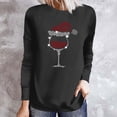 thumbnail image 2 of Oalirro Womens Tops Dressy Casual Ladies Fashion Casual Christmas Print Round Neck Loose Long Sleeve Top, 2 of 5
