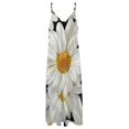 JINGDS Daisy Flower Themes Art152 Womens Summer Dresses, Maxi Dresses
