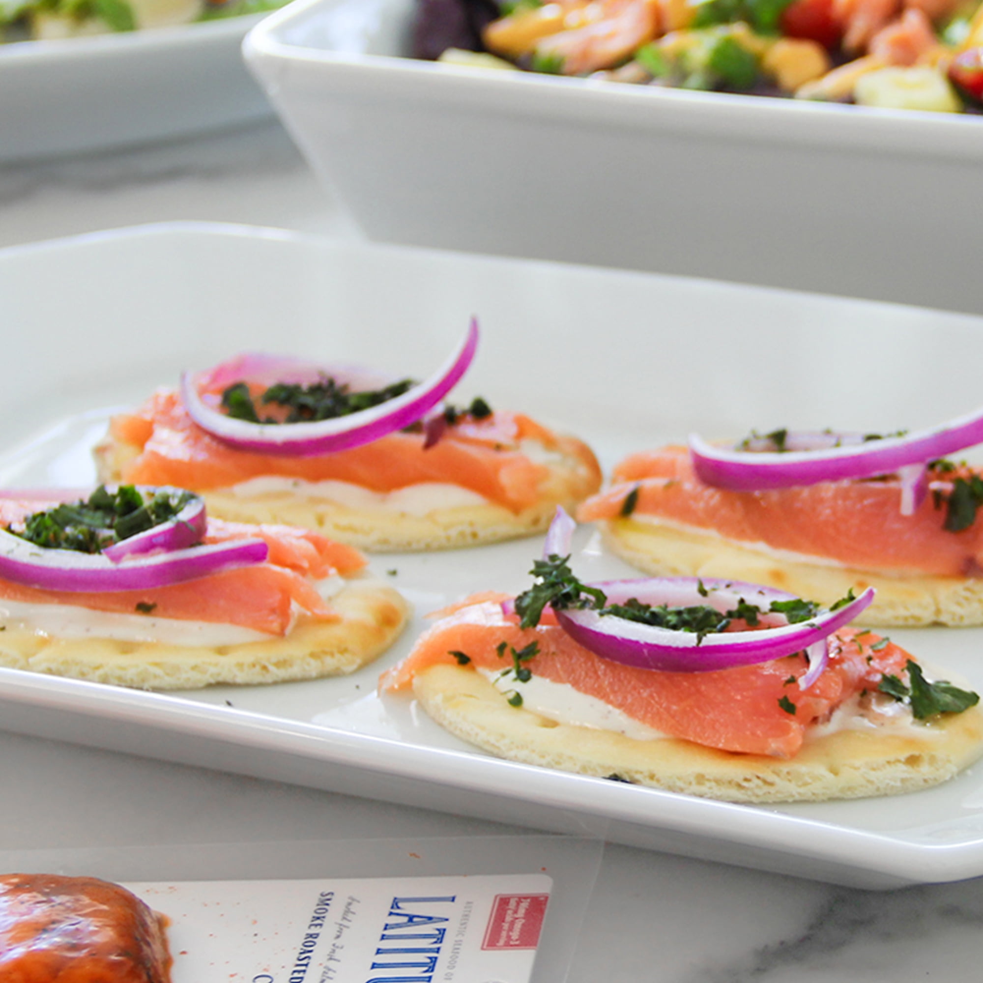 Latitude 45 Cold Smoked Atlantic Salmon Loin, 8 oz, 4 Servings per Package, Serving Size 2oz