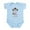Sky Blue, variant on CafePress - Jamaican Princess Infant Bodysuit - Baby Light Bodysuit, Size Newborn - 24 Months