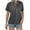 Dark Gray-12, variant on Mittory Womens Crew Neck Short Sleeve Buttons Tops Fall Tshirts Tee Basic Blouse Loose Fit Henley Tops