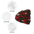 thumbnail image 3 of Lsque Christmas With Character Pattern Knitted Beanie, Unisex Winter Hat, Knit Hat Winter Beanies Thick Fisherman Beanies Cuffed Plain Skull Caps, 3 of 6