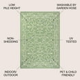 thumbnail image 4 of JONATHAN Y SANTA MONICA 4 x 6 Area Rug, Charleston Vintage Filigree Textured Weave - Green/Ivory, SMB106K-4, 4 of 8