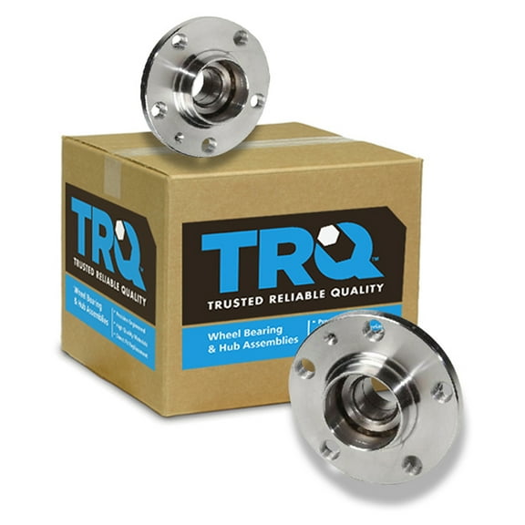TRQ Rear Wheel Hub & Bearing Pair Set for VW Jetta Golf Beetle Audi TT 2WD 2x4 BHA53415