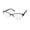 matte black, variant on DEREON DOV532 CAT EYE EYEGLASS FRAME/GLASSES HALF-RIM AMERICAN FASHION DESIGNER