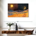 thumbnail image 3 of Elephant Stock Abstract Dusk To Dawn Wall Art - Horizontal Canvas Wall Art - Living Room Wall Decor - Abstract Canvas - Orange And Brown Decor - 36" x 24", 3 of 8