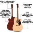 thumbnail image 5 of Fender FA Series Dreadnought Acoustic-Electric Guitar - Natural w/ Hard Case, 5 of 7
