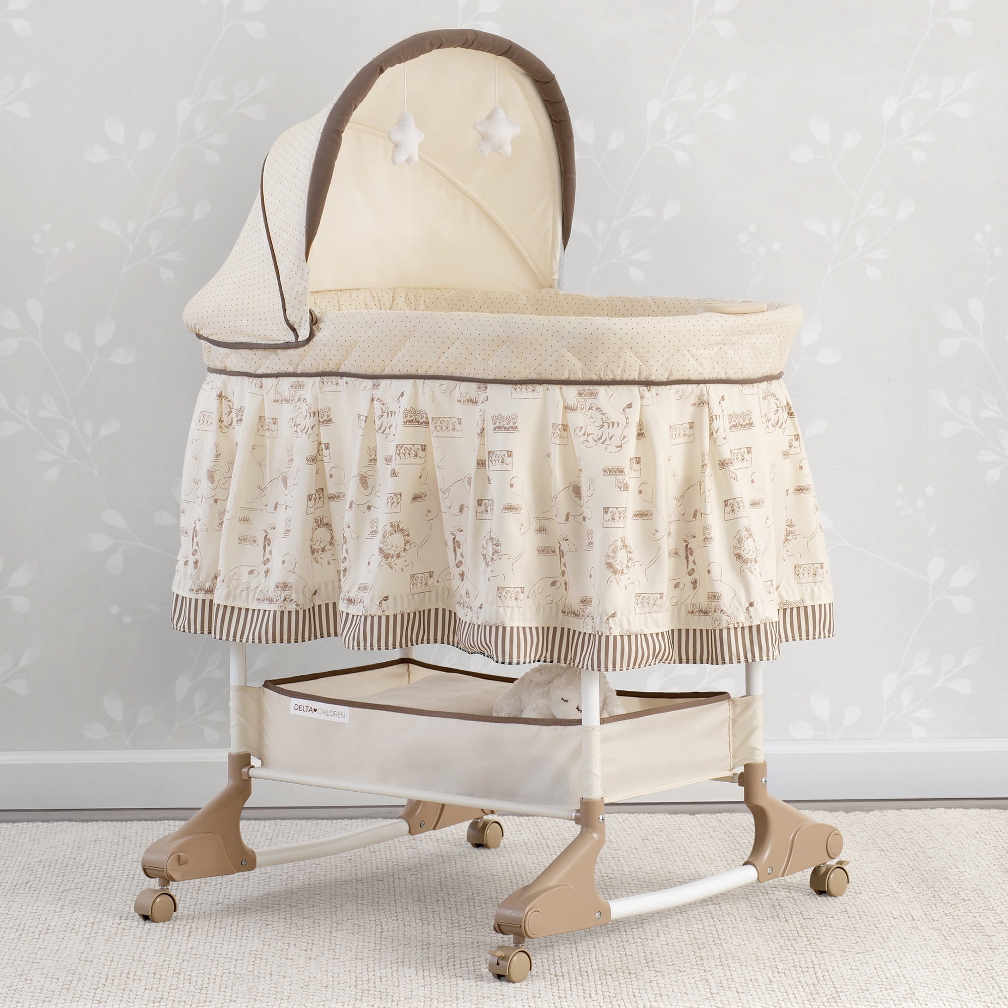 Delta Children Rocking Bassinet Playtime Jungle
