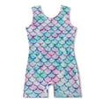 thumbnail image 3 of 3-10T Toddlers Kids Gymnastics Leotards Girls sleeveless Dancewear Sparkle Dance Unitards, 3 of 6