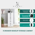 thumbnail image 6 of Naomi Home Ultimate Sewing & Craft Storage Cabinet with 9 Drawers, Multipurpose Organizer, Black, 6 of 12