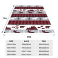thumbnail image 3 of Honeii Buffalo Plaid Forest Print Fleece Blanket - Throw Blanket for Bed, Sofa, Couch, Camping, and Travel , Microplush Ultra Soft Warm Blanket-80"x60", 3 of 7