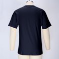 thumbnail image 6 of Cotton T-Shirts Short Sleeve Basic Tees Mens Crew Neck Casual Summer Tops with Chest Pocket Soft Plain Tshirts (XL, Dark Blue), 6 of 7