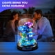 thumbnail image 3 of Set de construcción ZQJKLE, 630 unidades, ramo de rosas azules con luz LED, 3 of 6