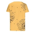 thumbnail image 4 of Top de Verano Mujeres Cuello en V Casual Top de Manga Corta, Ligera Primavera Y Blusa de Verano para las Mujeres, 4 of 5