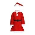 thumbnail image 2 of Disfraz de Papá Noel para niños Fernando conjunto de traje de Papá Noel rojo 1 a 3 años, 2 of 8
