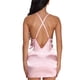 thumbnail image 5 of Ropa de dormir de encaje Lencería de mujer Conjunto de ropa interior de camisón con correa para niña, Rosa, S Speravity XX000068-05, 5 of 7