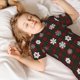 thumbnail image 5 of Balery Plaid Snowflakes Festive Conjunto de Pijama Infantil de Manga Corta con Estampado – Ropa de Dormir de Algodón Suave-Small, 5 of 6