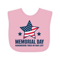 Inktastic Memorial Day Grunge Remembering Those We Have Lost Boys or Girls Baby Bib