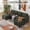 Green, variant on Howcool 106" Cloud Sectional Sofa with Extra Deep Seat,U Shaped Sectional Couches for Living Room,4 Seater Corduroy Sofas & Couches,Modern Apartment Couch with Double Chaise Lounge,Grey
